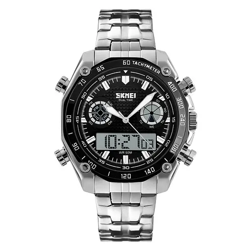 Часы наручные мужские Skmei 1204 Black Black, 1204BK (15898)