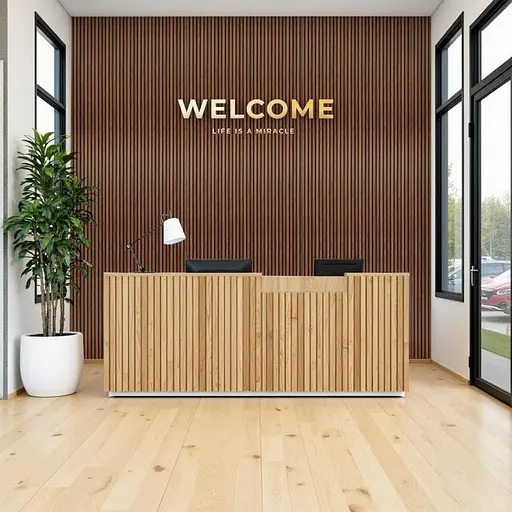 Рейка декоративна Wall Sticker WPC стінова 3000х160х23 мм Каштан SW-00001536 - фото 8