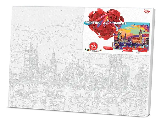 Картина по номерам 40х50 KpNe-01 Danko Toys PAINTING BY NUMBERS Вид 8 - фото 2