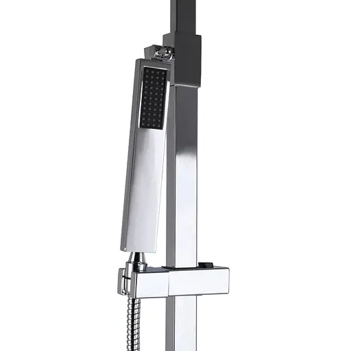 Душевая система TOPAZ LEXI TL 21105-H57 хромированная для ванной комнаты с верхним душем и смесителем - фото 4