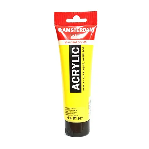 Краска акриловая Amsterdam 267, AZO Желтый лимонный 120 мл