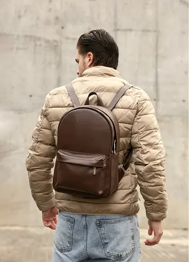 Чоловічий рюкзак Sambag Brix Classic шоколадний 35 х 25 х 12 см (14511020m) - фото 1