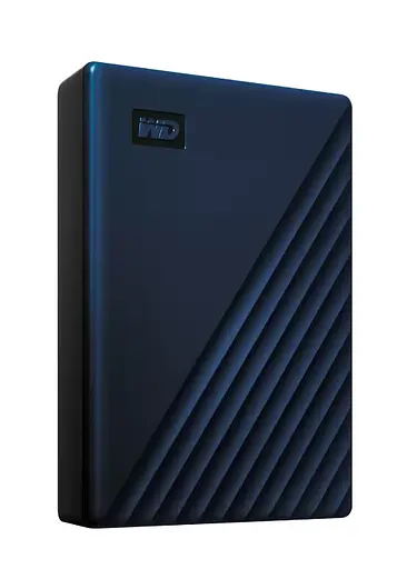 Внешний жесткий диск WD портативный для макбуков My Passport for Mac 5 TB (WDBA2F0050BBL-WESN) синий - фото 3