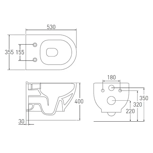 Комплект инсталляция 4 в 1 Volle Master Evo 212010 + унитаз Volle Altea Rimless 13-64-267 с сидением Soft Close, Белый - фото 6