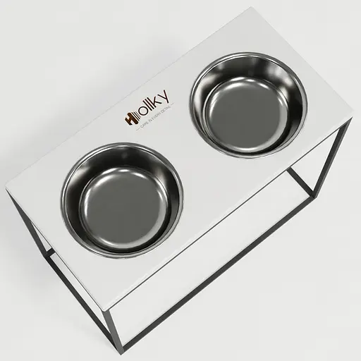 Hollky Base XL40 — миски на підставці для великих собак (2 × 1,8 л, висота 40 см) - фото 9