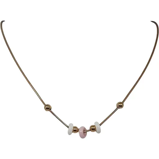 Золотое колье Favoritum с керамикой. 811124_1