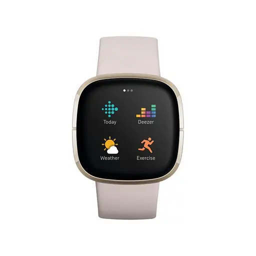 Смарт-часы Fitbit Sense Lunar White/Soft Gold Stainless Steel (FB512GLWT) - фото 6