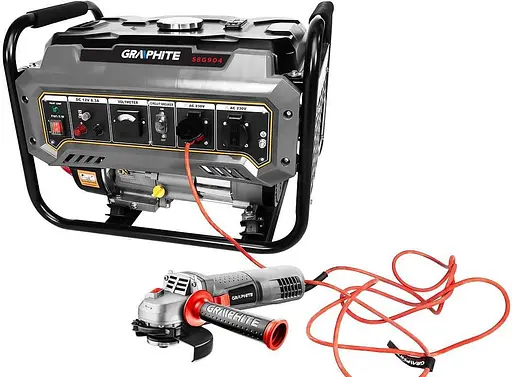 Генератор Синхронний GRAPHITE 40кг 2200 Вт / 2000 Вт / Бензин (58G904) - фото 5