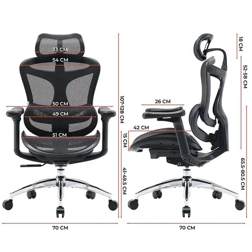 Игровое кресло Sihoo DORO C300L Mesh Black (DORO-C300L-A3-101) - фото 10