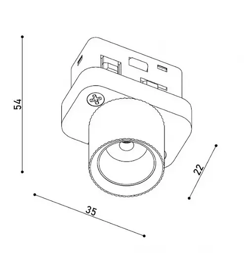 Светильник магнитный трековый KLOODI KDMG-MINI R 3W 4K BK - фото 5