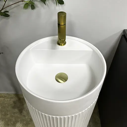 Умивальник підлоговий VBI Mirano white matt VBI-019022, Білий матовий - фото 4