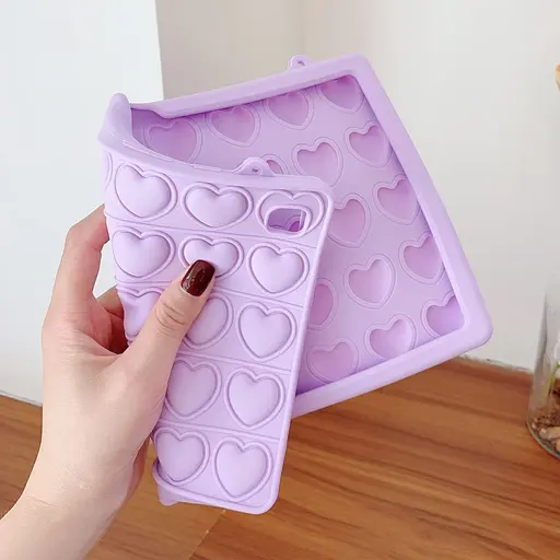 Чохол SoftGel Kids дитячий pop-it Samsung Galaxy Tab A9 8.7 SM X110 X115 Фіолетовий - фото 5