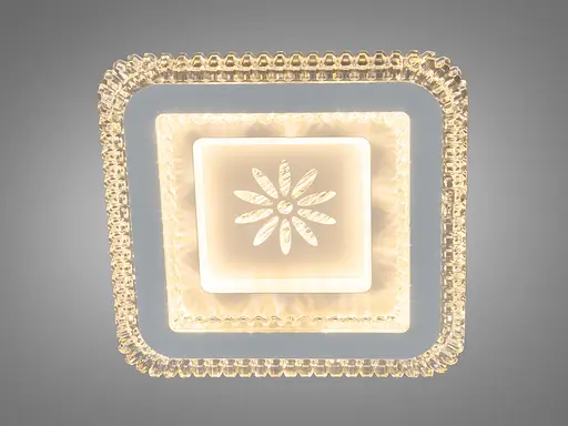 Світлодіодна стельова люстра Romin сіра 42 Вт до 7 м² - фото 3