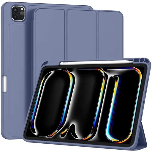 Чохол-книжка DK для Apple iPad Pro 11" M4 2024 екошкіра/силікон Smart Case Слот під Стілус lavender grey