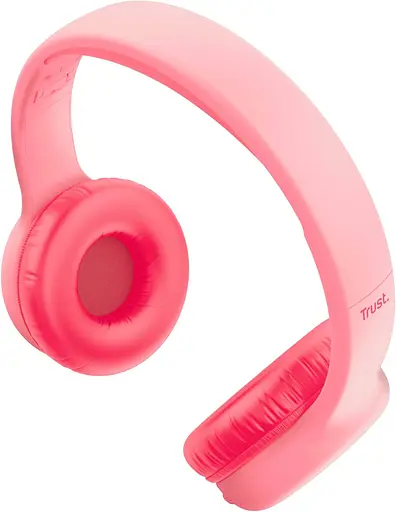 Наушники On-ear Nouna Kids, Wireless, Mic, Розовый Trust teh0013086 - фото 10