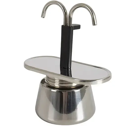 Кофеварка гейзерная Bo-Camp Stainless Steel 2-cups Silver серебристая (2200545) - фото 1