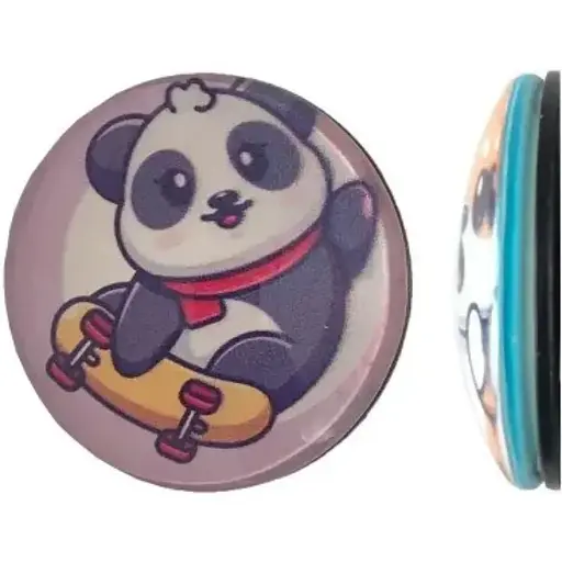 Тримач Поп Сокет New Glass (Скло) Baby Panda №37 - фото 1