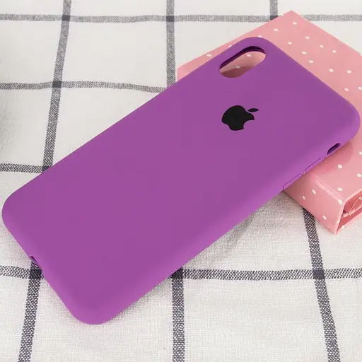 Чохол Epik Silicone Case Full Protective AA для Apple iPhone XS Max 6.5 Фіолетовий/Grape - фото 2