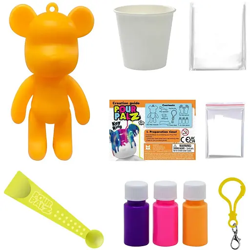 Набір для творчості ToyMonster Флюїд Арт Брелок Ведмедик S3 (GS-G88822) - фото 4