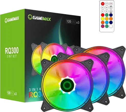 Вентилятор GameMax RQ 300 3 in 1 ARGB Black (RQ 300)