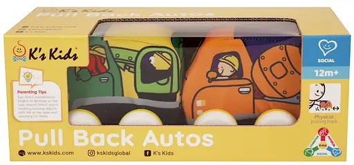 Іграшка Ks Kids Машинки Pull-back (бетономішалка та евакуатор) (6892329) - фото 1
