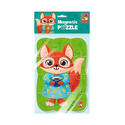 Детский магнитный пазл Лиса VT3205-92, 12 элементов - фото 2