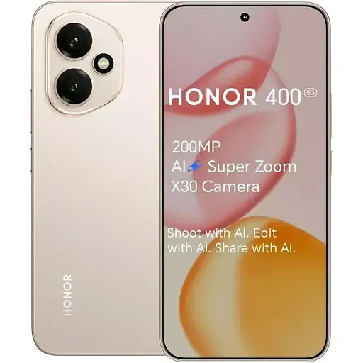 Смартфон Honor 400, 12/256GB Desert Gold (Global) [5G, NFC]