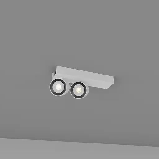 Накладной светильник Skarlat RSLC74126-2 2x7W WH+BK 4000K