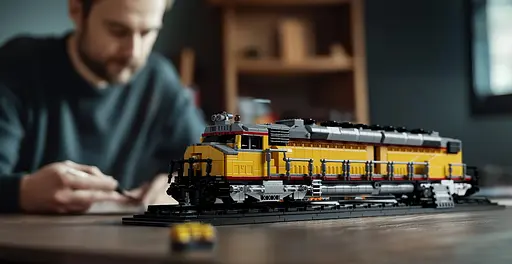 Конструктор Nifeliz Локомотив DDA40X з підставкою (NF10296) - фото 8