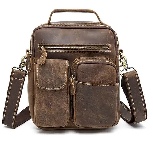 Чоловіча шкіряна сумка Vintage 22х28х6 см sum0012518 - фото 1