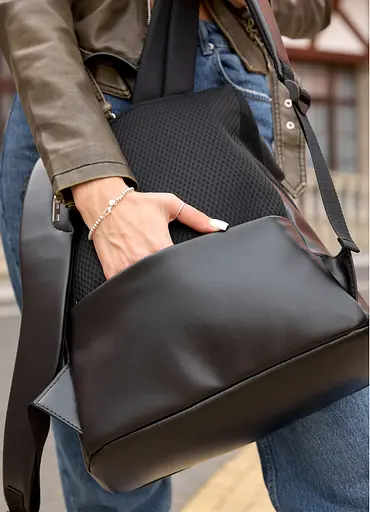 Жіночий рюкзак Sambag Rene Option чорний 37 х 31 х 14 см (27200301) - фото 5