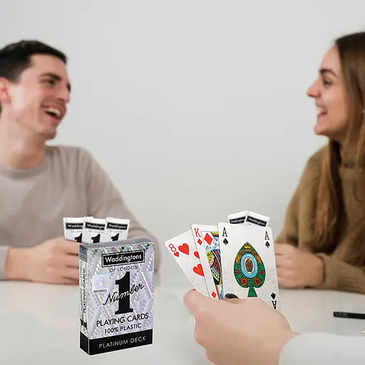 Гральні карти WADDINGTONS No.1 Playing Cards - Platinum - фото 6