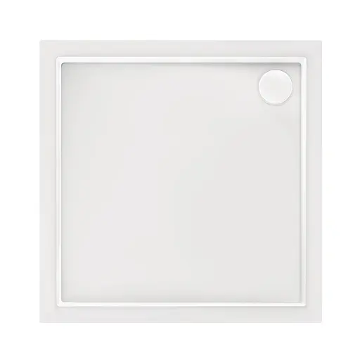 Душовий піддон Qtap Tern 301112 100x100x12 см + сифон Білий - фото 3