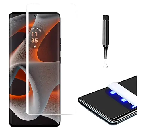 Защитное стекло DK для Motorola Edge 50 UV Curved 018173 clear - фото 5