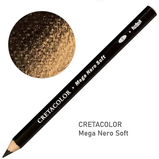 Олівець для рисунку Cretacolor MEGA Неро м’який 