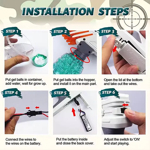 Пістолет на гідрогелевих кульках (орбізах) Gel Energy XS-873 Grey - фото 7