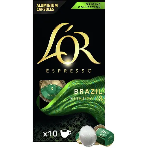 Кофе молотый в капсулах L'OR Espresso Brazil #8 10x52 г