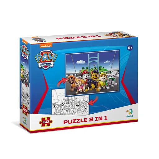 Дитячі Пазли 2 в 1 Paw Patrol Відчайдушна команда DoDo 200162 60 елементів
