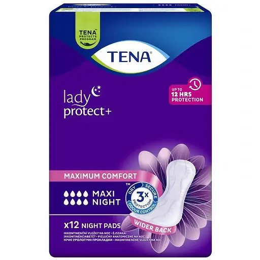 Урологічні прокладки Tena Lady Maxi Night 8 крапель 24 шт. (2 уп. х 12 шт.) - фото 3