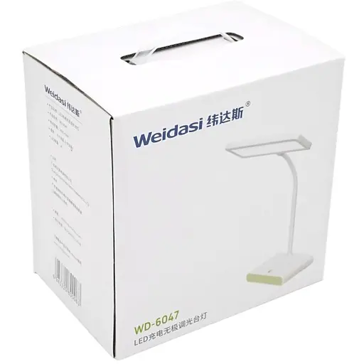 Настольная лампа Weidasi WD-6047 5W 20 LED 233 Lm сенсорное управление 2400 mAh White Box - фото 3