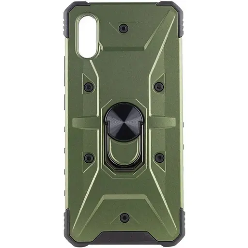 Ударостійкий чохол Epik Pathfinder Ring для Xiaomi Redmi 9A Зелений / Army Green