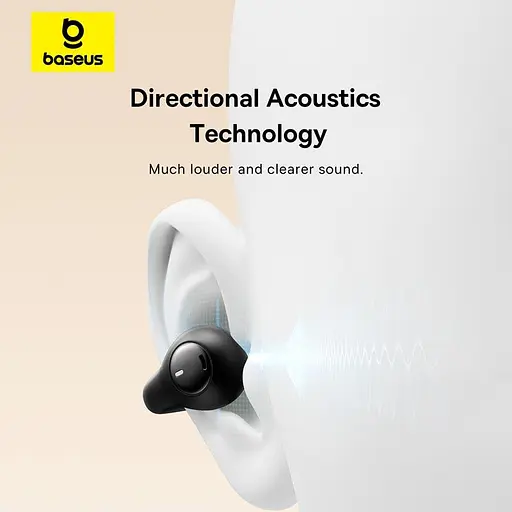 Беспроводные наушники Baseus Bass 15 Clip, Open-Ear True Wireless Earphones, ENC, BT5.4, 40mAh, 400mAh, 8h, black - фото 9