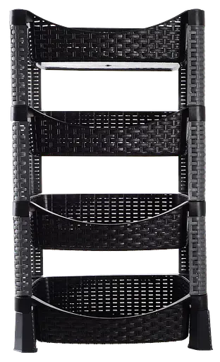 Этажерка 4-х ярусная Violet House 0740 Ротанг Гэлакси Black (7035364) - фото 1
