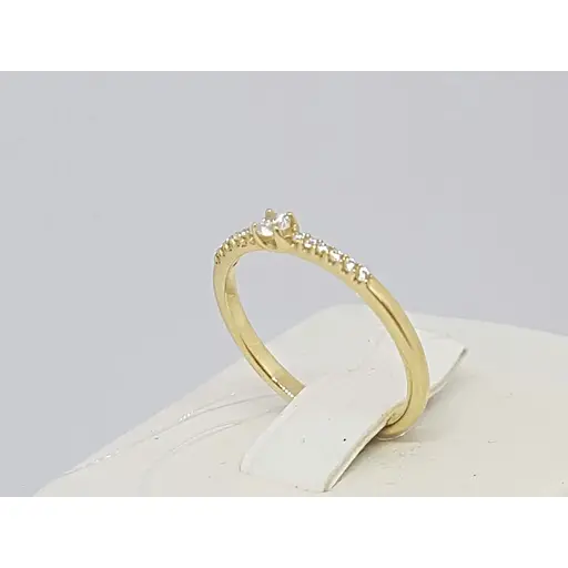 Золоте кільце Qvaliz з фіанітами. К00858Ж 16 - фото 3