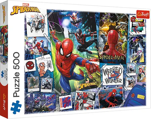 Набор Пазлы – (500 элм.) – "Постер супергероя" / Марвел: Человек паук - фото 1