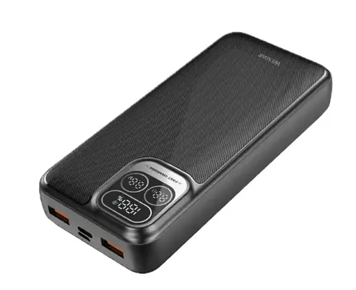 Портативное зарядное устройство для Power Bank KP KPG-301 30000 mAh с дисплеем 2 в 1 Черный - фото 4