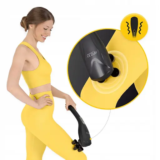 Ручний вібраційний масажер для тіла 4FIZJO Long Stick 7 в 1 4FJ0556 Black (P-5907739319142) - фото 6