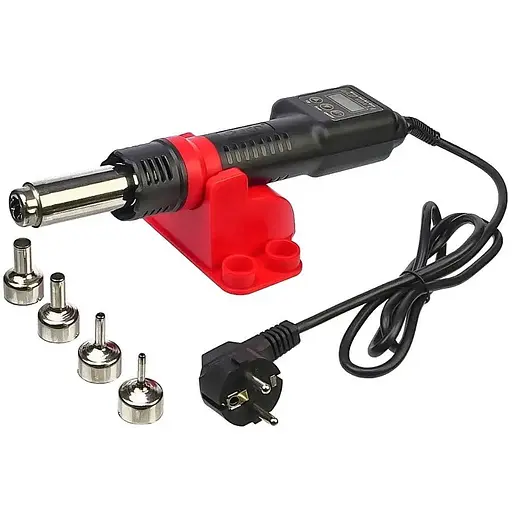 Термофен JCD 8208 со встроенным цифровым блоком управления (регулировка t 100-480 гр C, 750W, 220V)