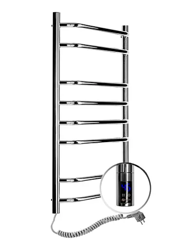 Електрична рушникосушарка Navin Блюз 480x800 Sensor ліва з таймером 10-006133-4880, Хром, Ліве, Електронний - фото 2