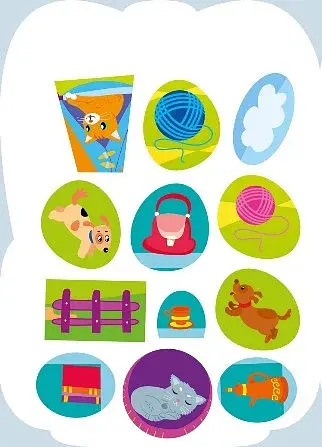 Рюкзачок із наліпками. Кошеня Сніжинка - фото 4